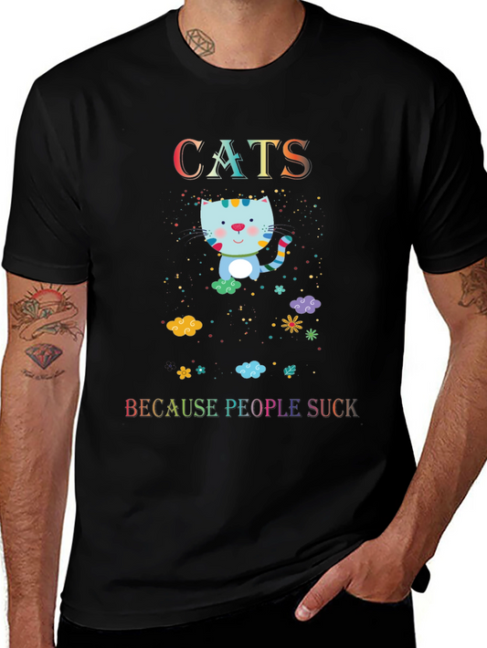 Cats Because People Suck T-Shirt