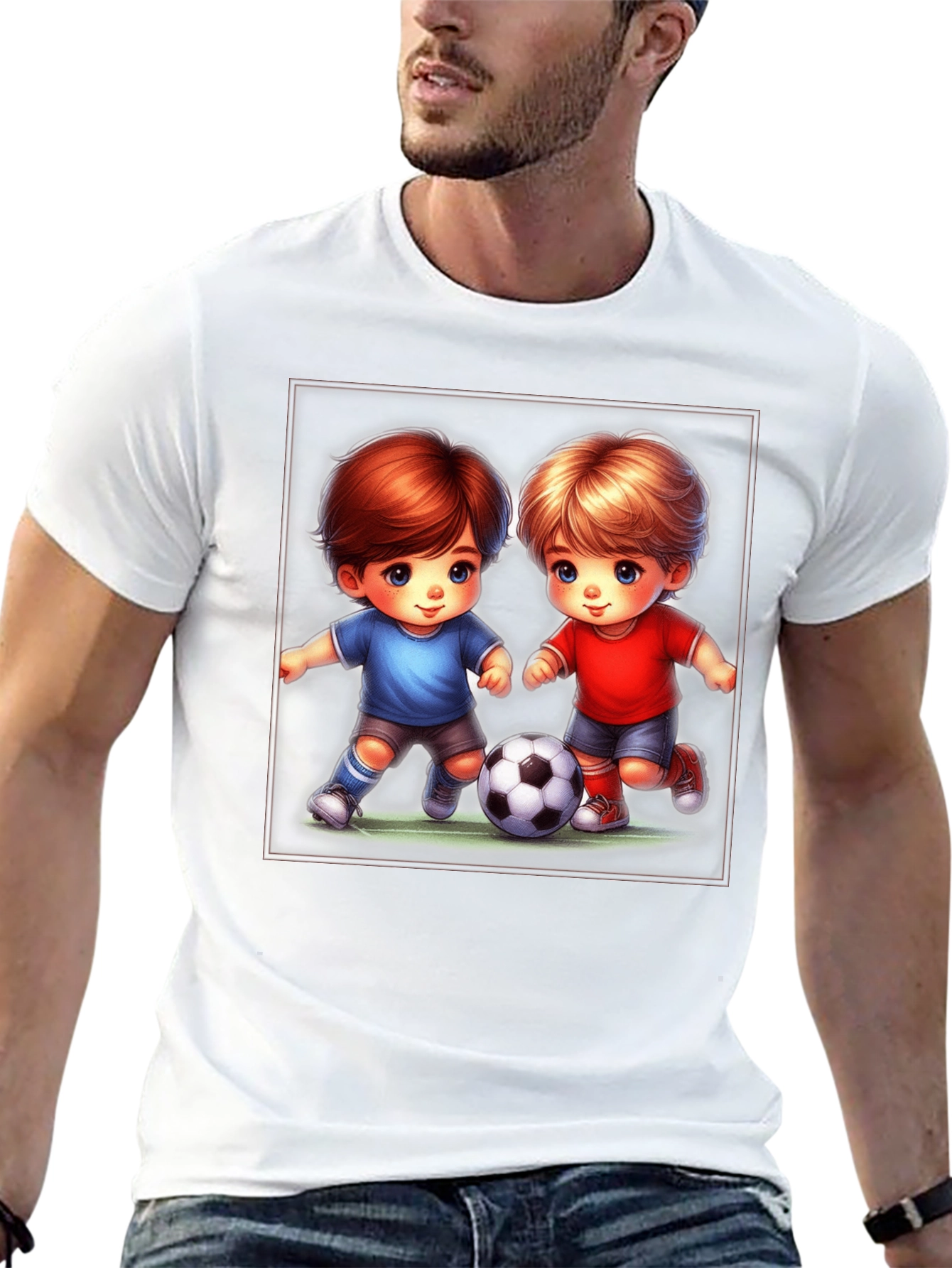 Cartoon Soccer Kids T-Shirt