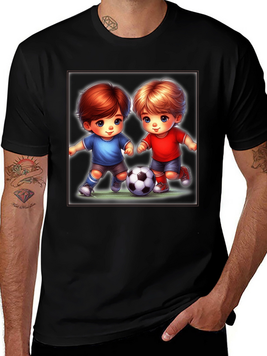 Cartoon Soccer Kids T-Shirt
