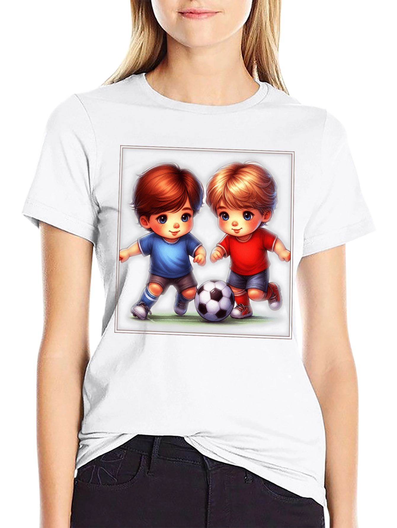 Cartoon Soccer Kids T-Shirt