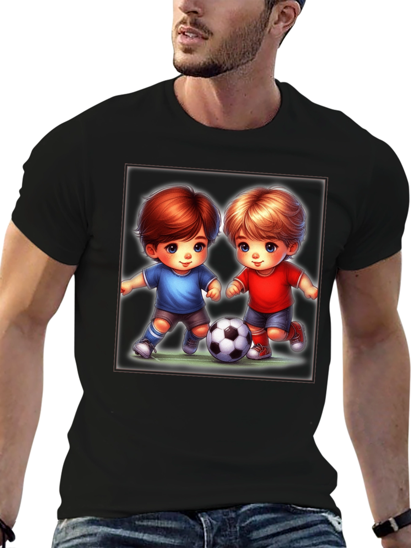 Cartoon Soccer Kids T-Shirt
