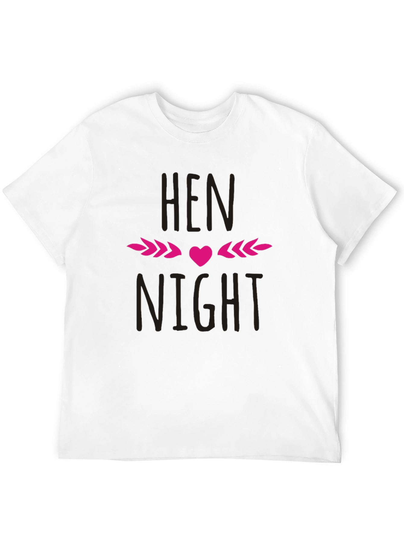 Hen Night T-Shirt - Black Crew Neck Party Tee