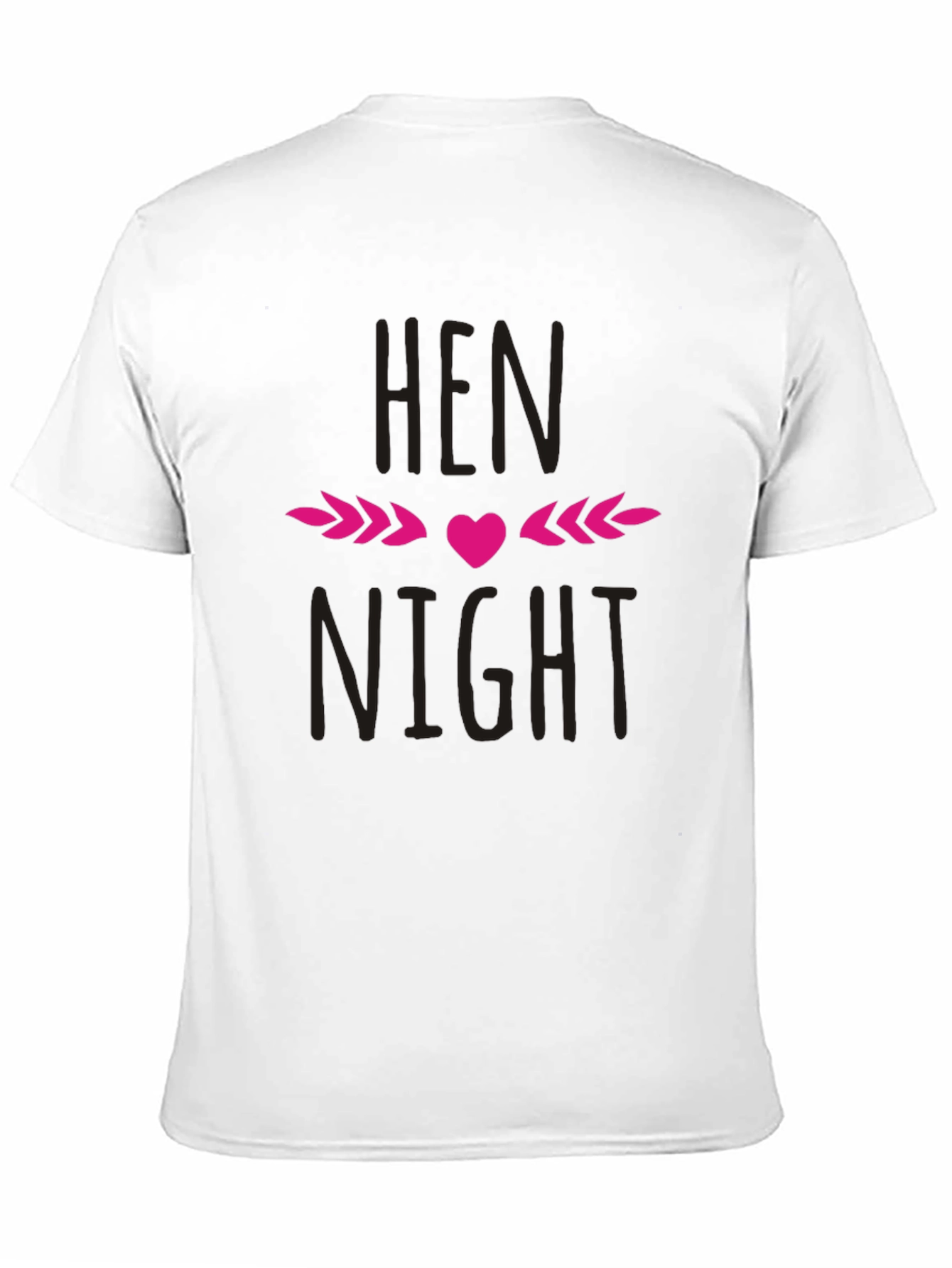 Hen Night T-Shirt - Black Crew Neck Party Tee