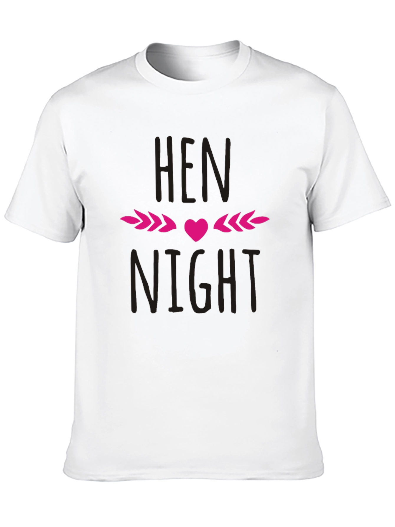 Hen Night T-Shirt - Black Crew Neck Party Tee