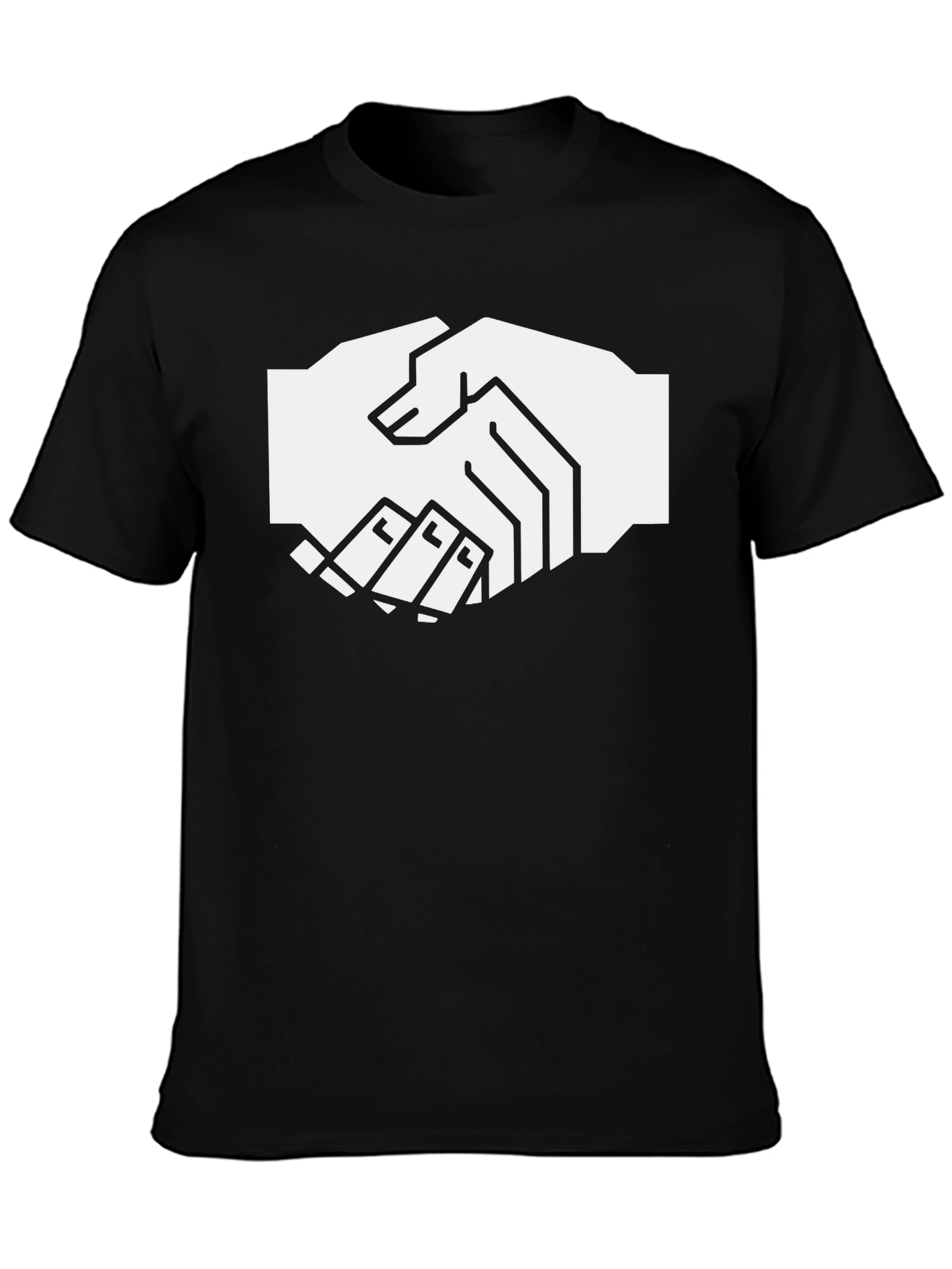 Handshake Graphic Black T-Shirt