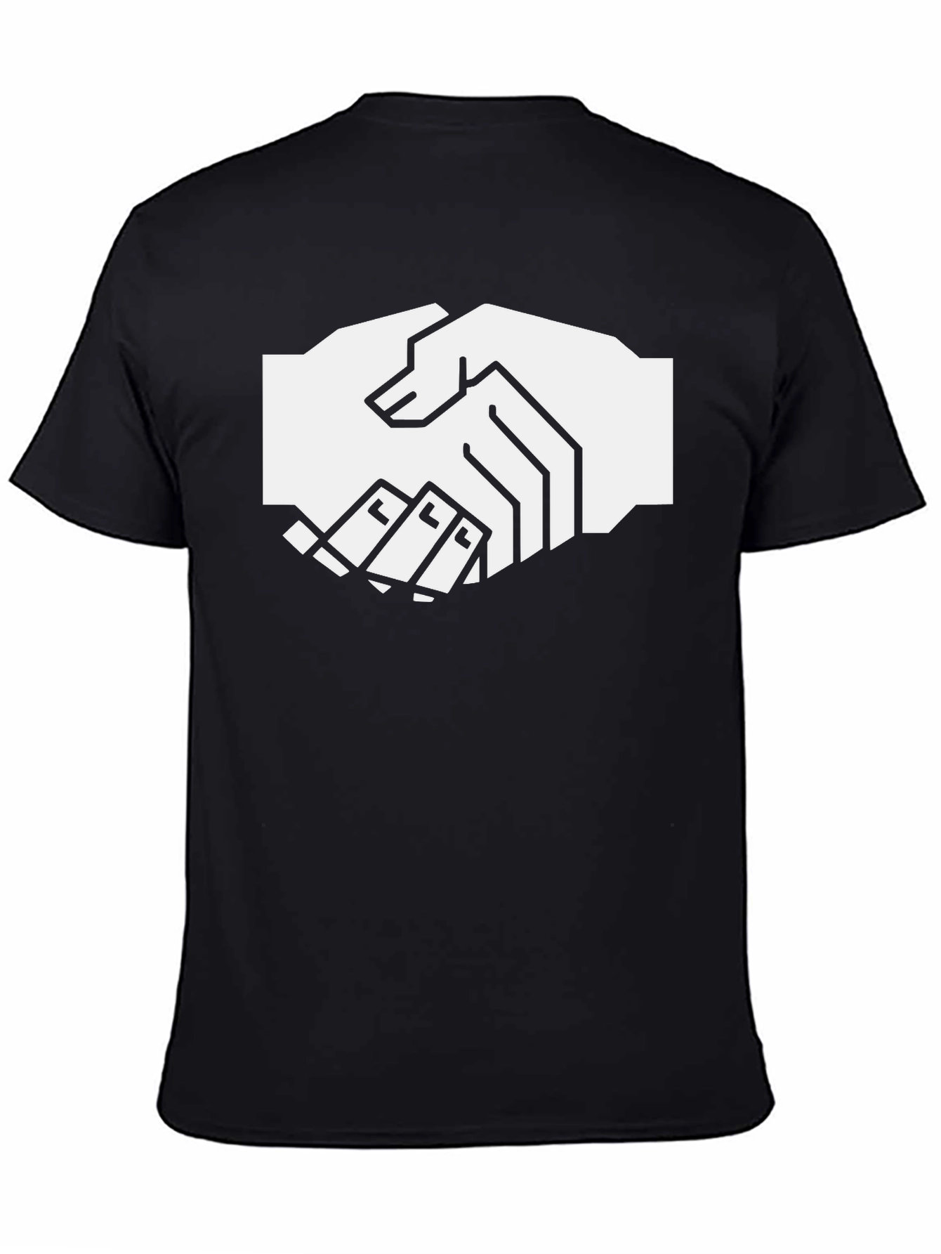 Handshake Graphic Black T-Shirt