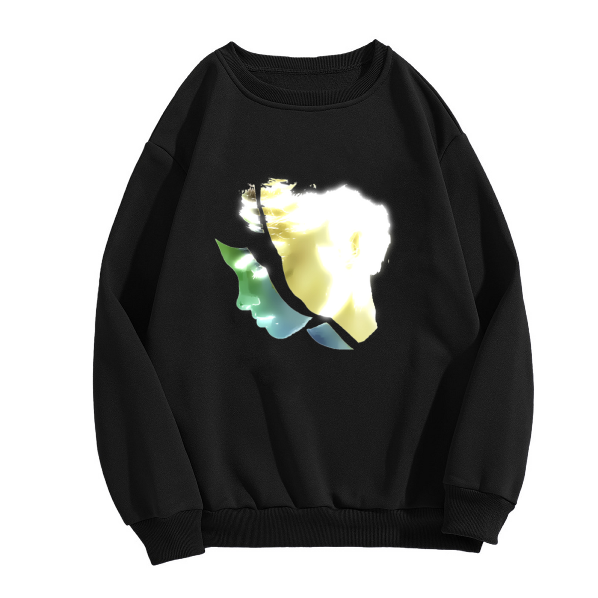 Abstract Human Profile Art Graphic ԲÁìÎÀÒÂ - Unique Design Pullover Sweatshirt