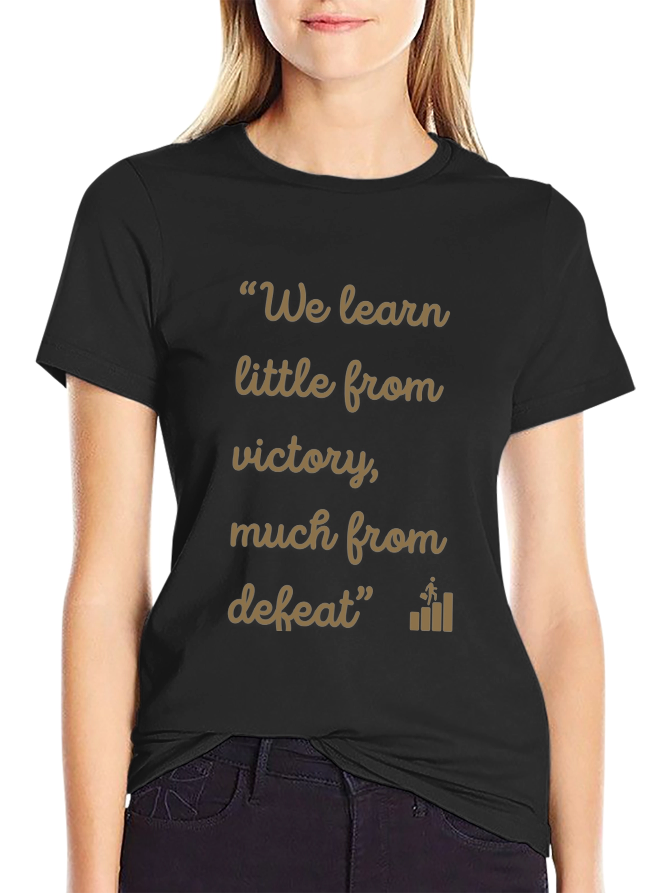 Inspirational Quote T-Shirt: Learn from Defeat