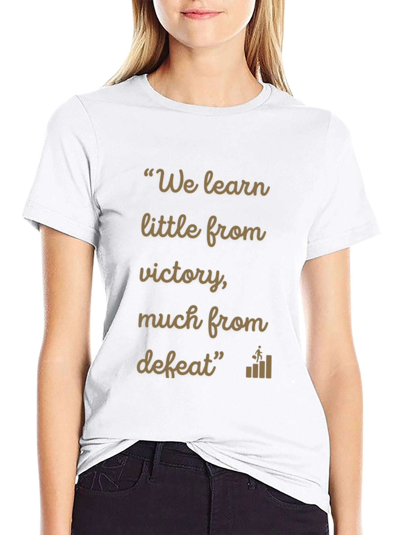 Inspirational Quote T-Shirt: Learn from Defeat