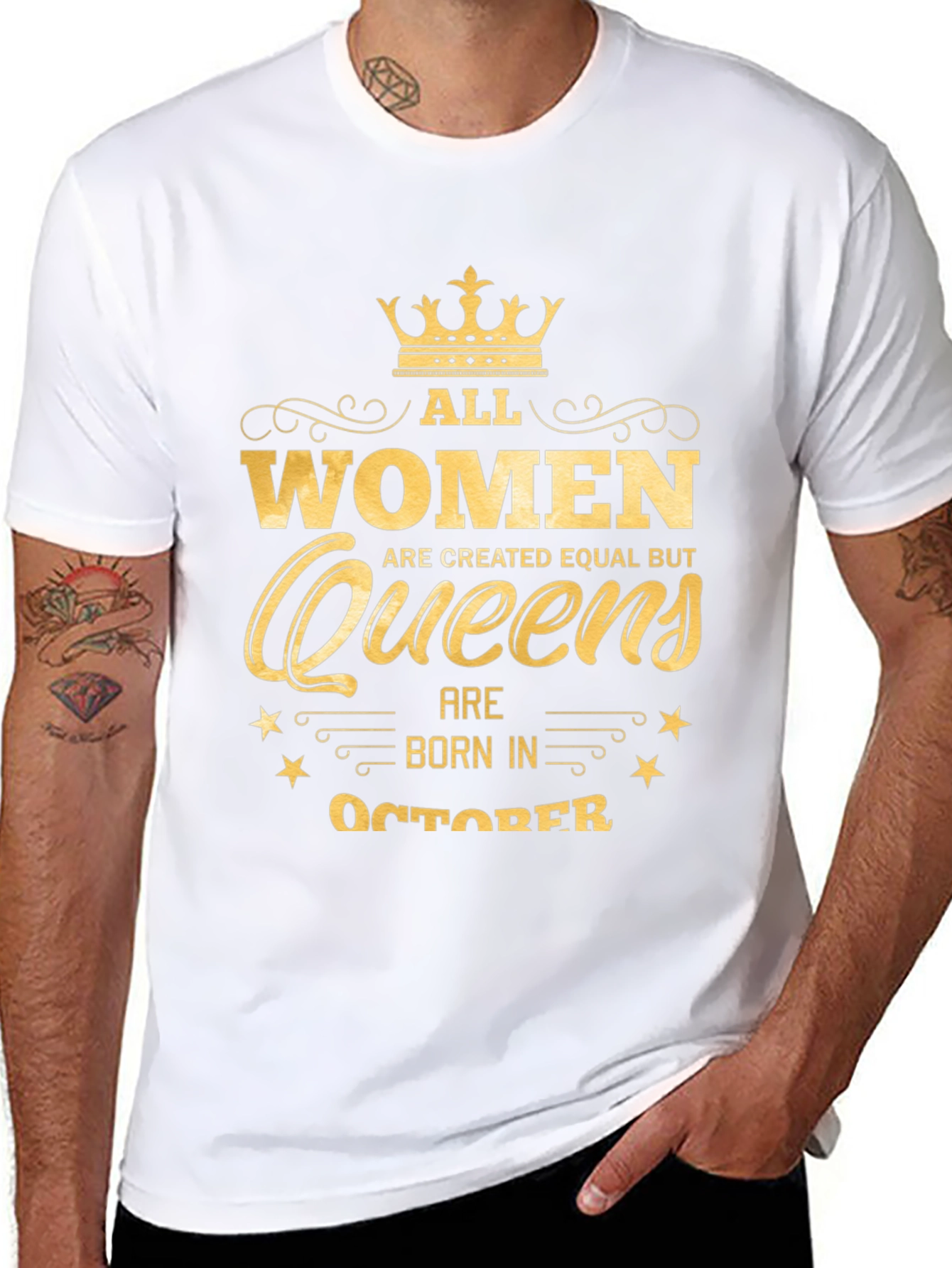 Queens Born in October - Graphic T-Shirt