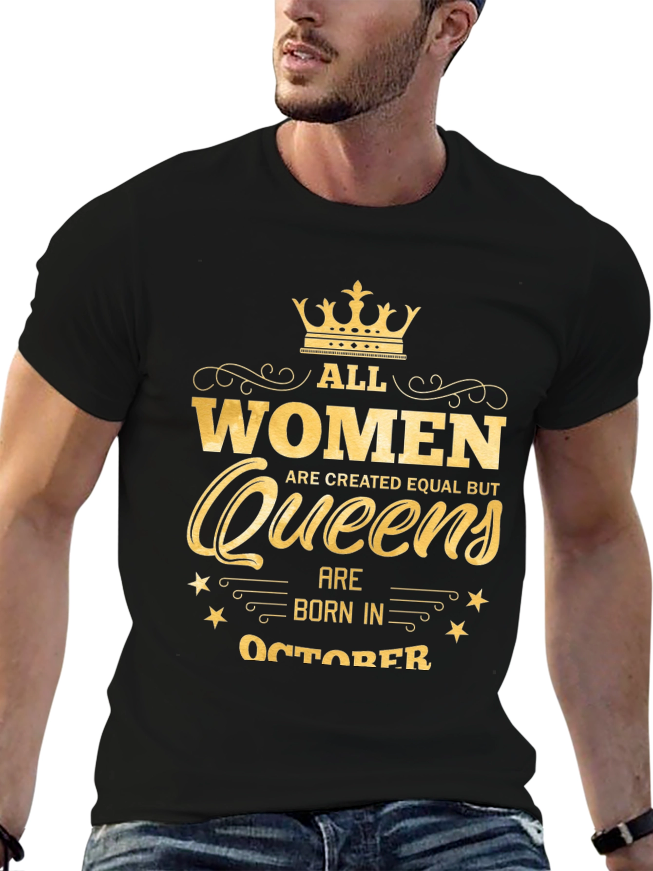 Queens Born in October - Graphic T-Shirt