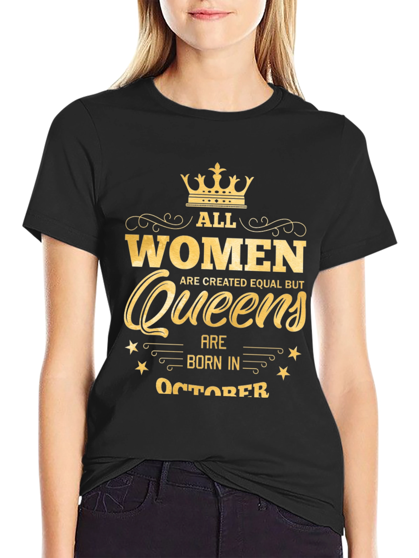 Queens Born in October - Graphic T-Shirt