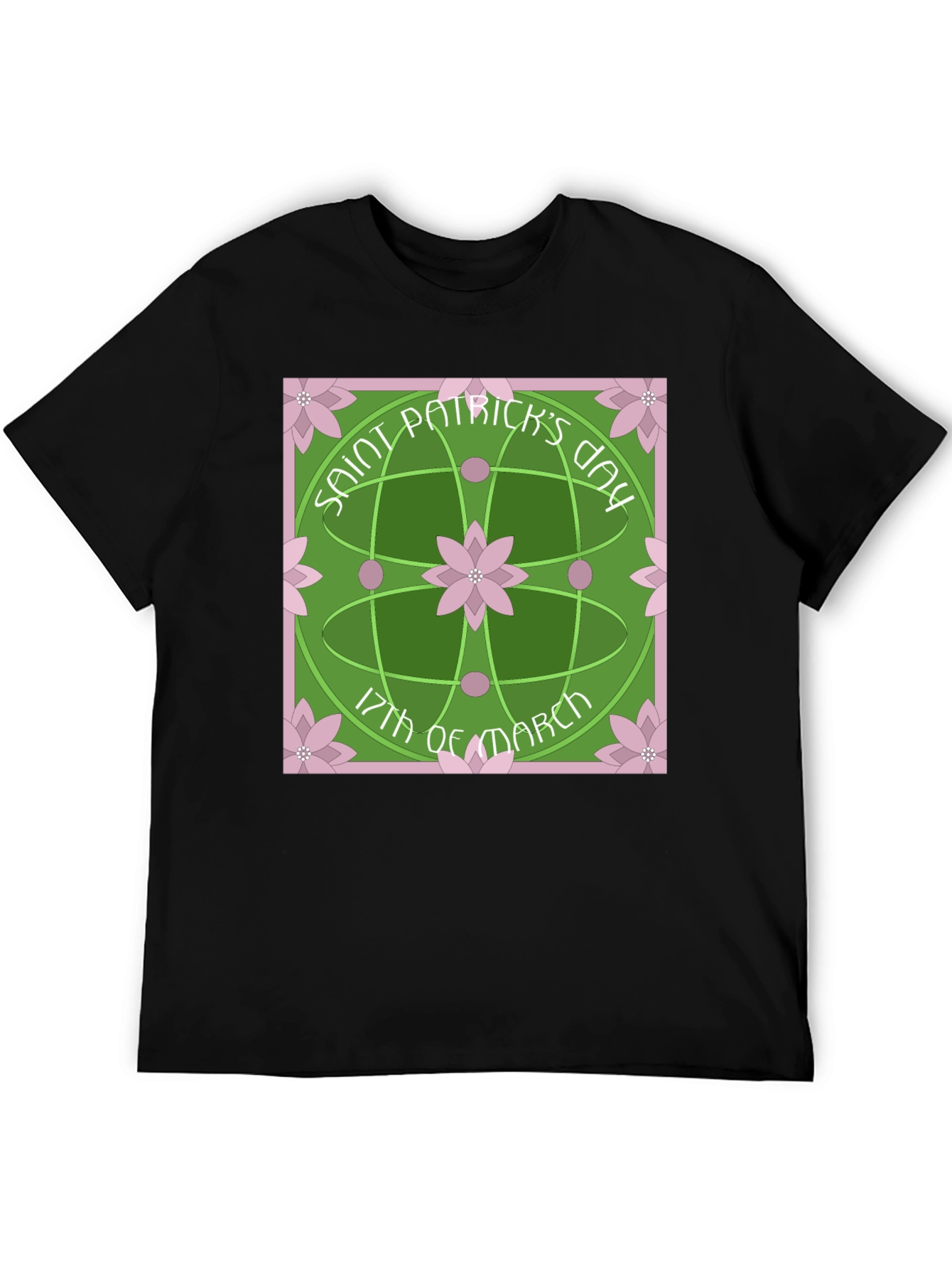 Saint Patricks Day Lotus Flower T-Shirt