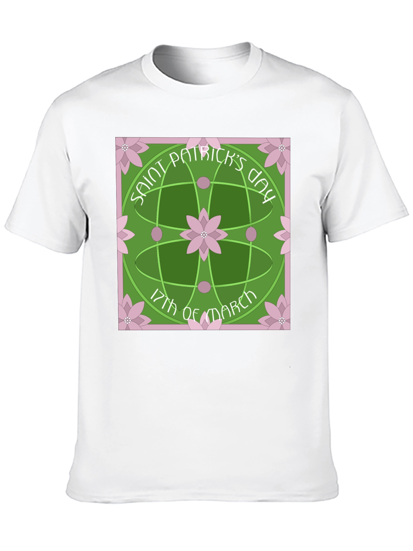 Saint Patricks Day Lotus Flower T-Shirt