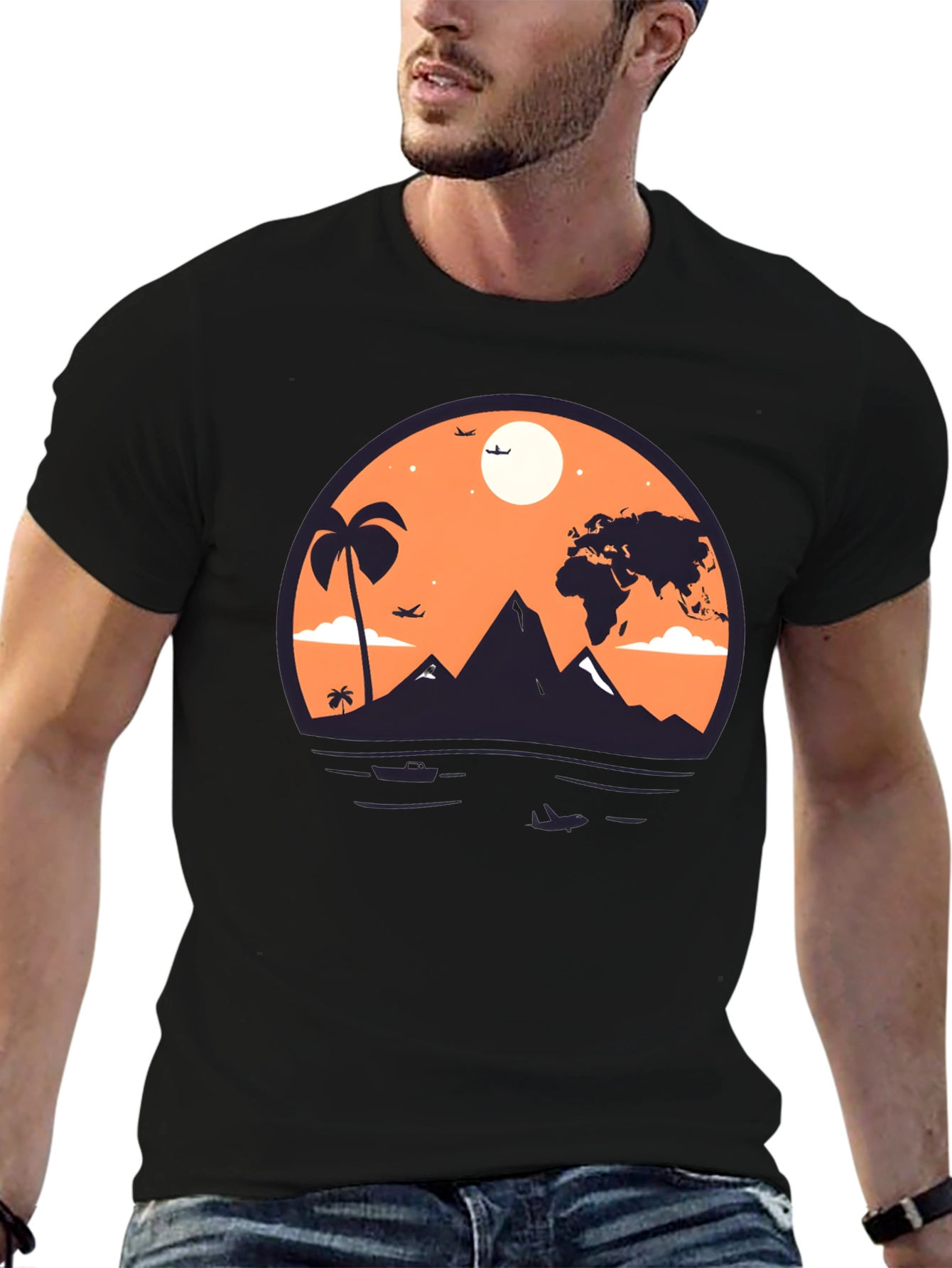 Global Adventure Black T-Shirt