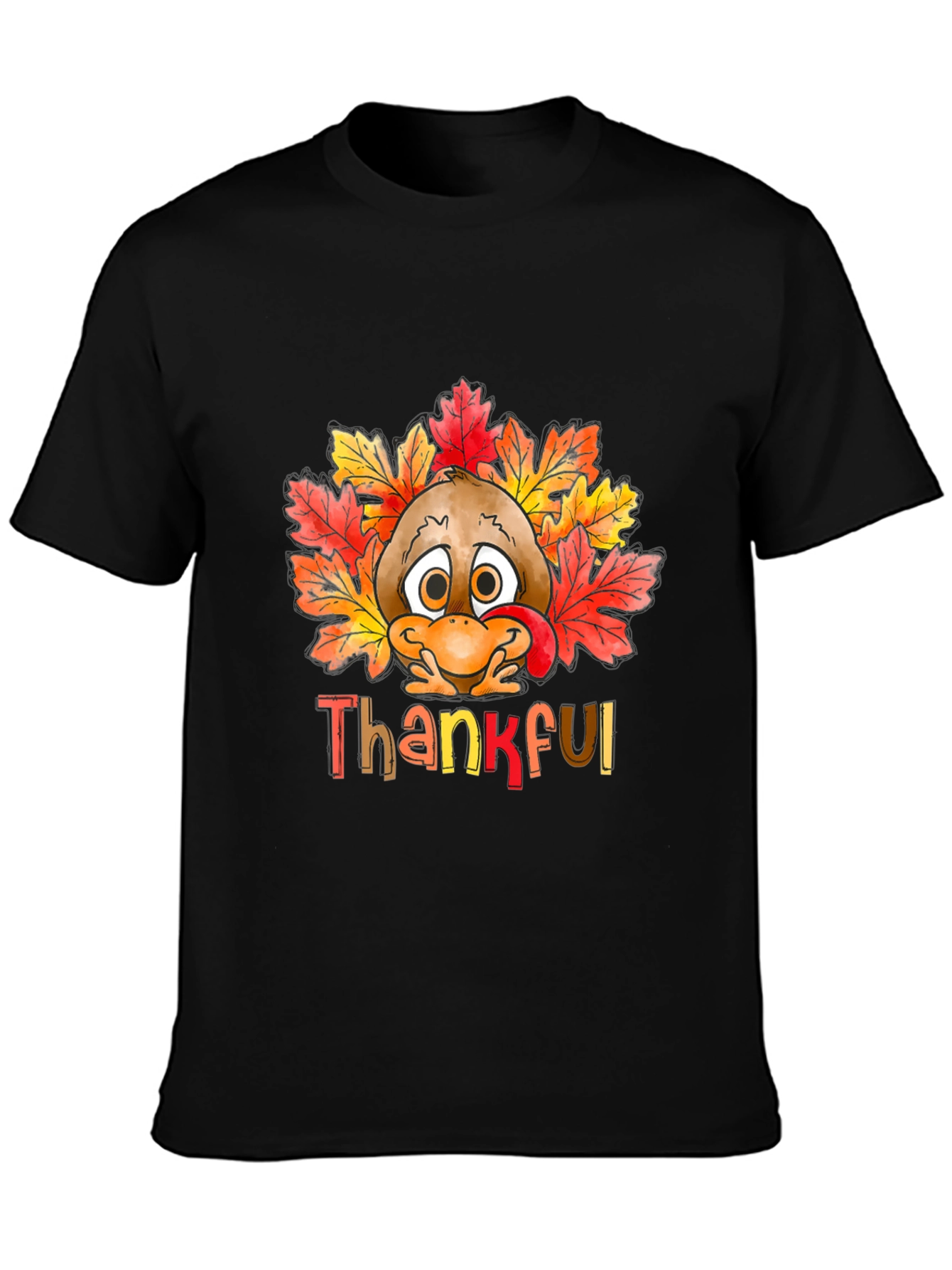 Thankful Turkey Graphic Tee - Thanksgiving Apparel