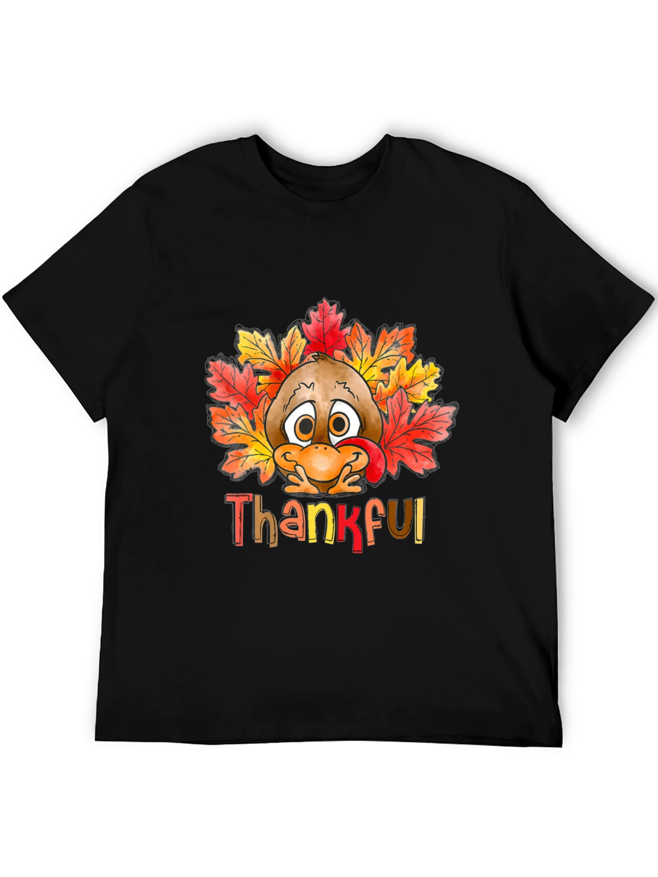 Thankful Turkey Graphic Tee - Thanksgiving Apparel