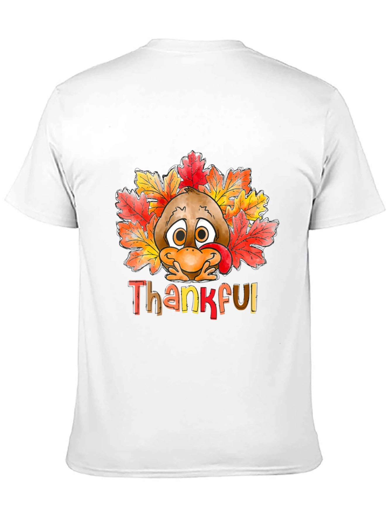 Thankful Turkey Graphic Tee - Thanksgiving Apparel