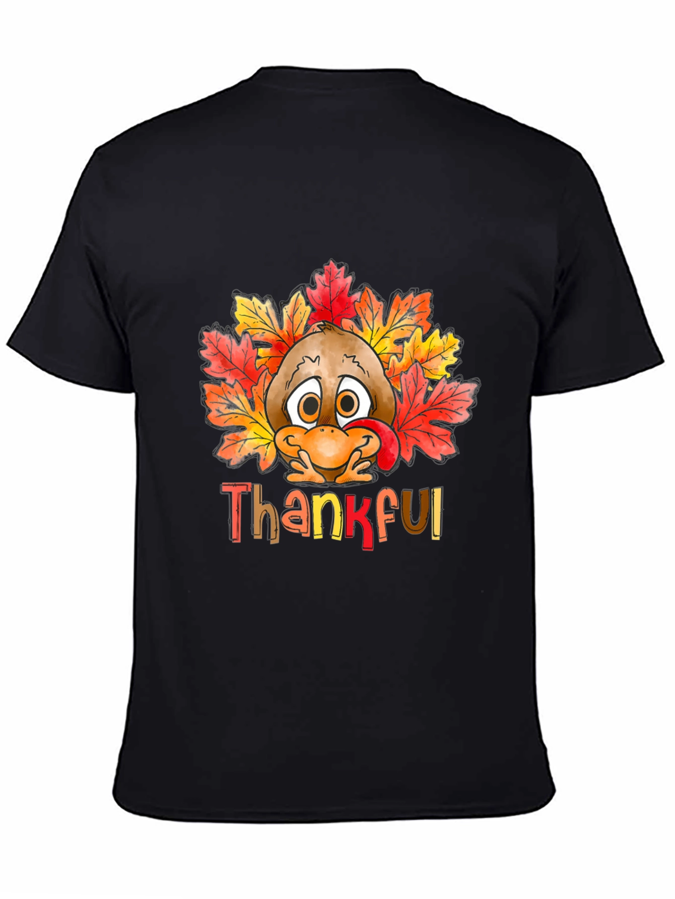 Thankful Turkey Graphic Tee - Thanksgiving Apparel