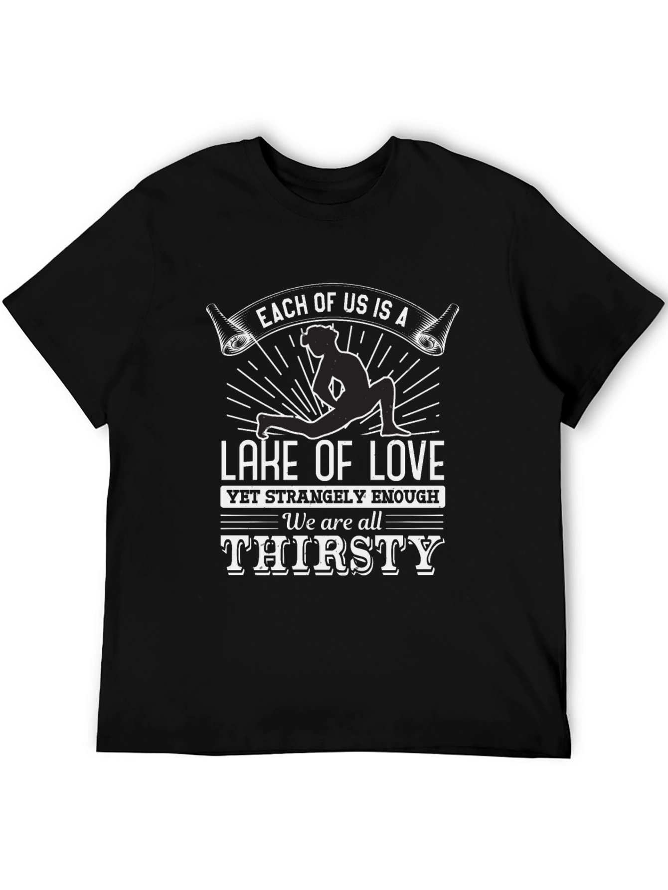 Lake of Love Graphic Tee - Unique Yoga Design