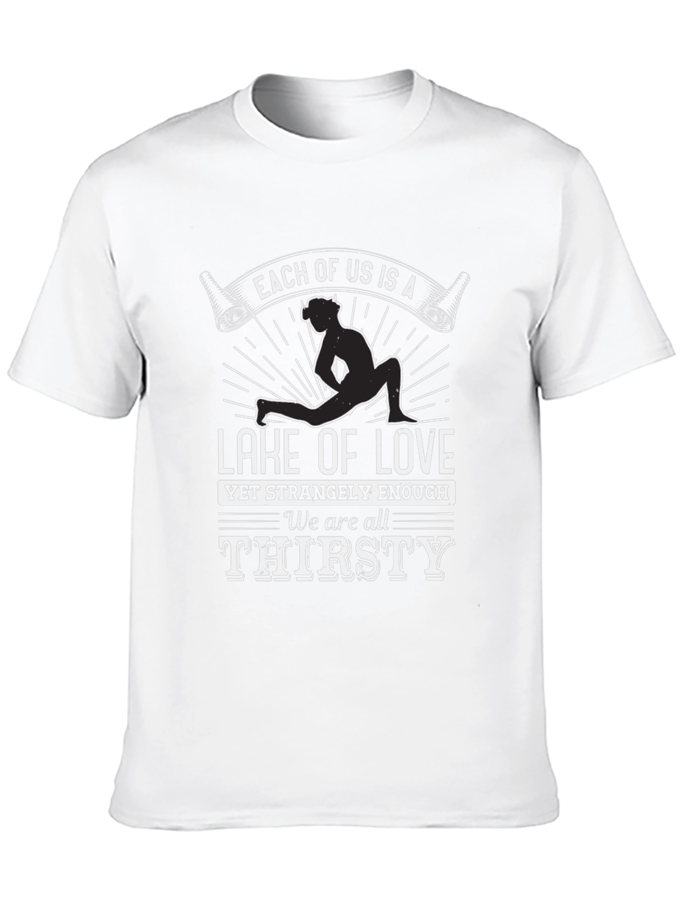 Lake of Love Graphic Tee - Unique Yoga Design