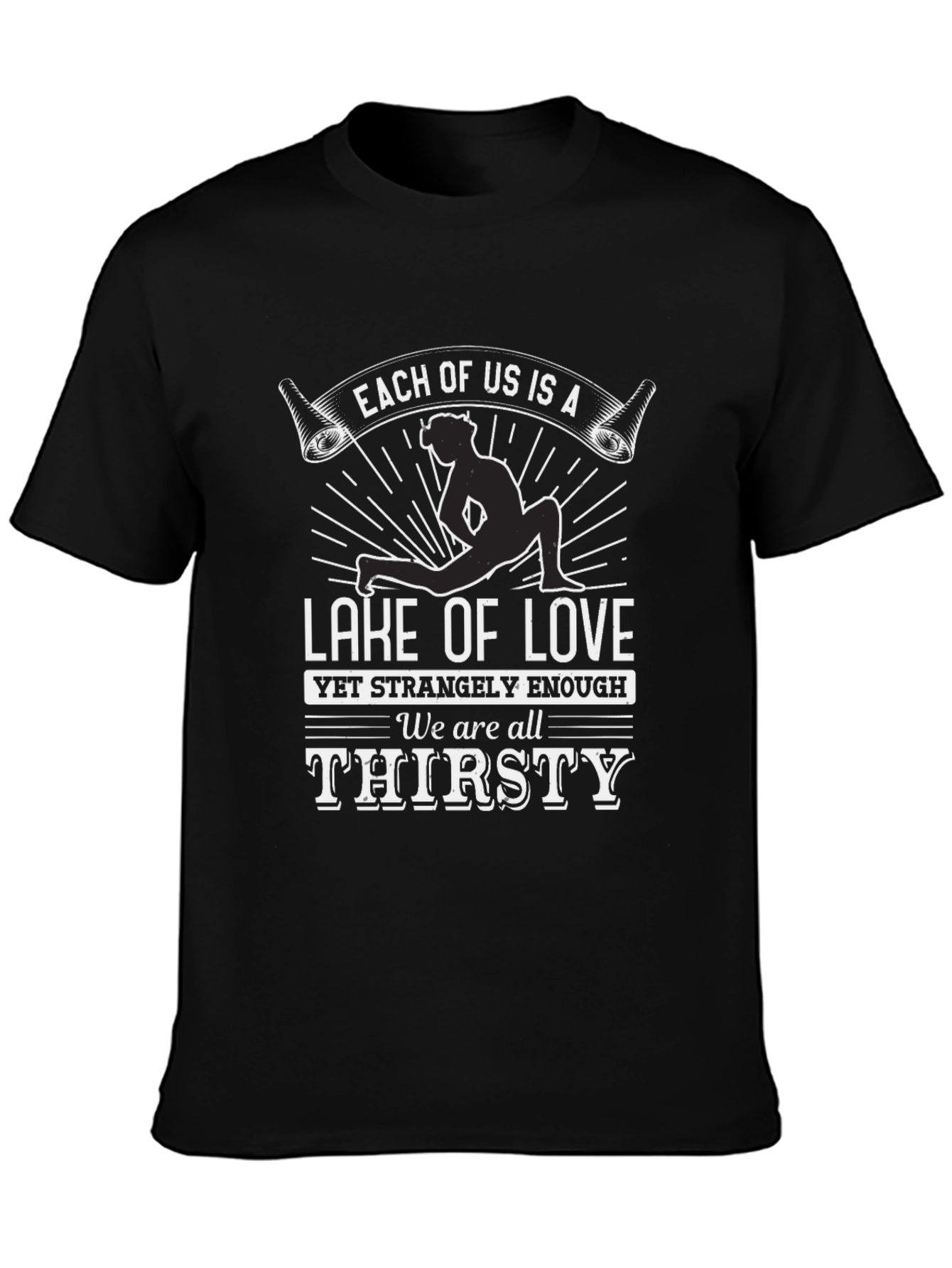 Lake of Love Graphic Tee - Unique Yoga Design