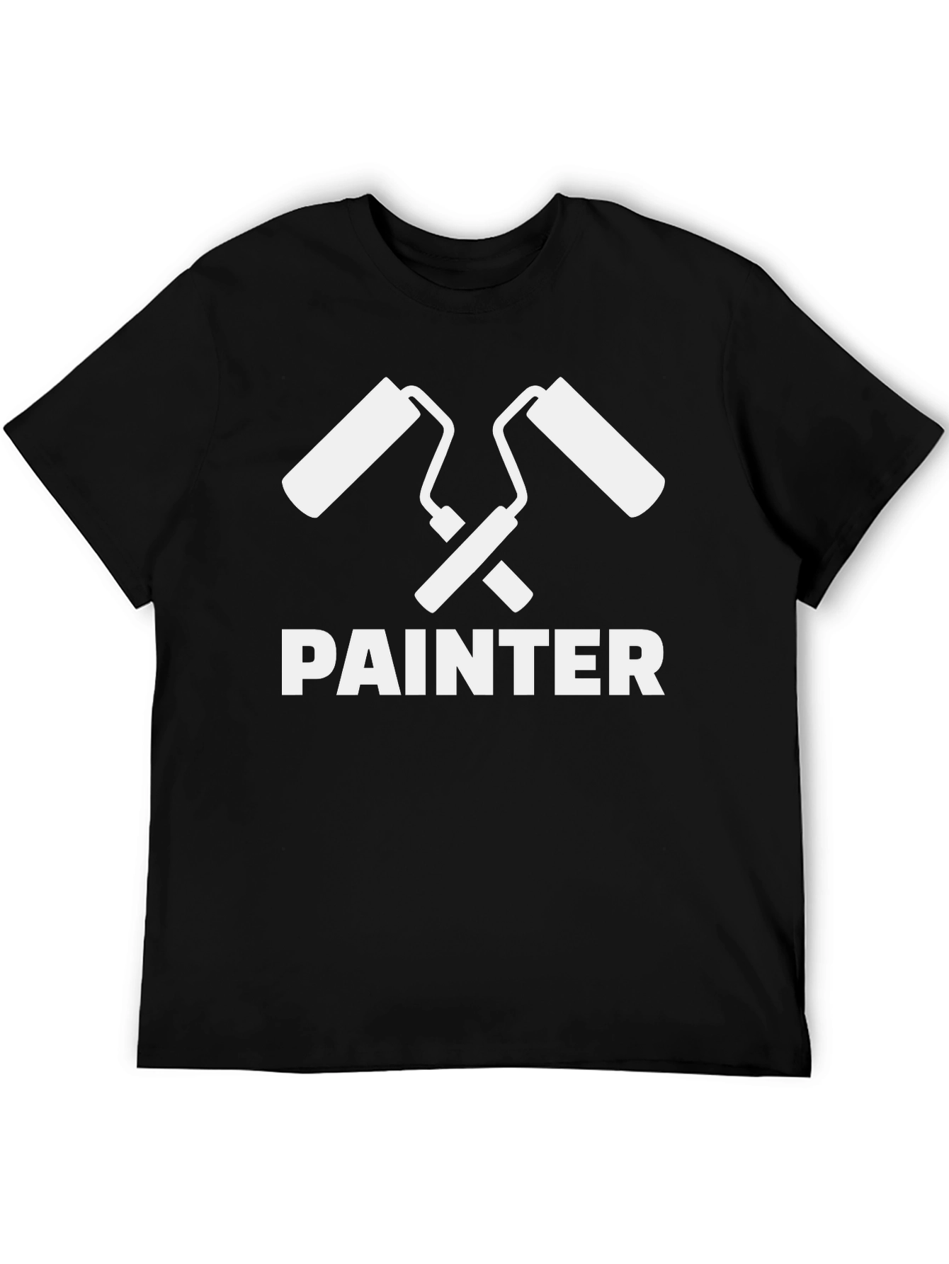 Painter T-Shirt - Crossed Paint Rollers Graphic Tee