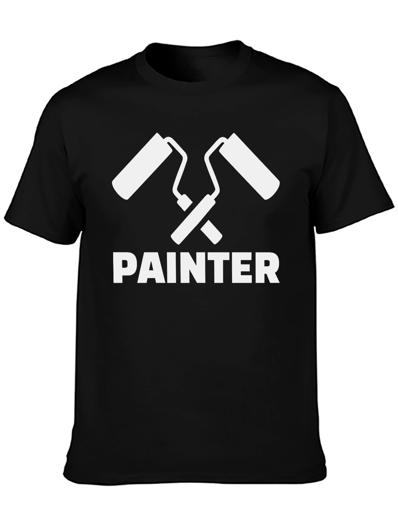 Painter T-Shirt - Crossed Paint Rollers Graphic Tee
