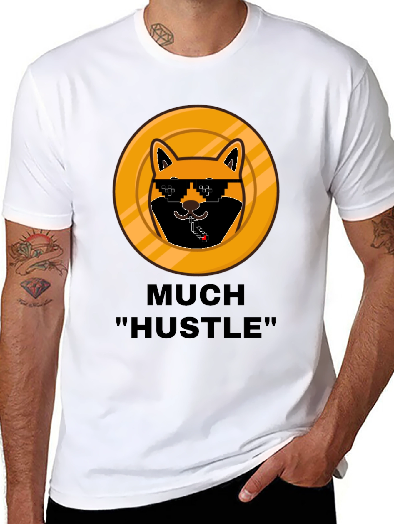 Much Hustle Shiba T-Shirt