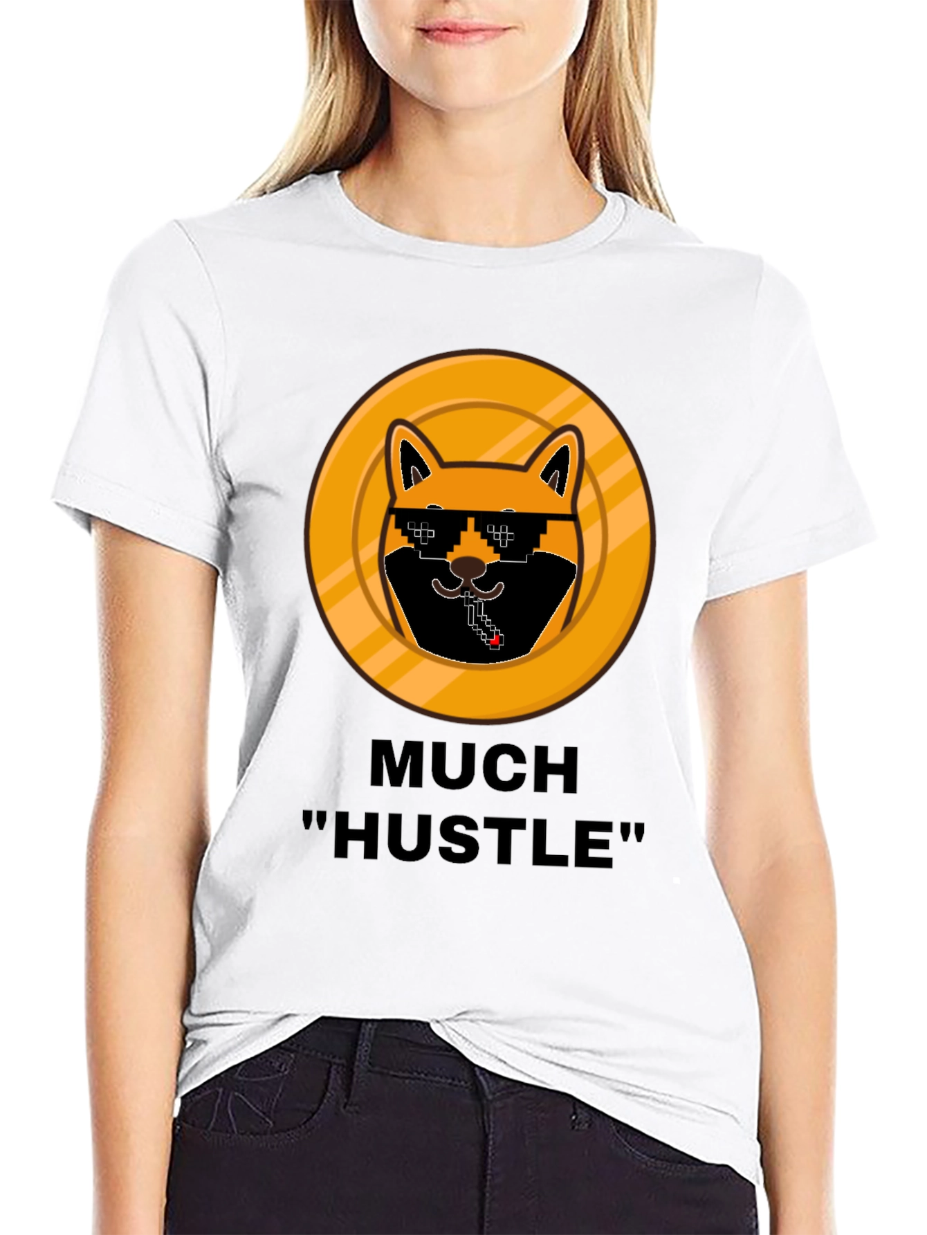 Much Hustle Shiba T-Shirt