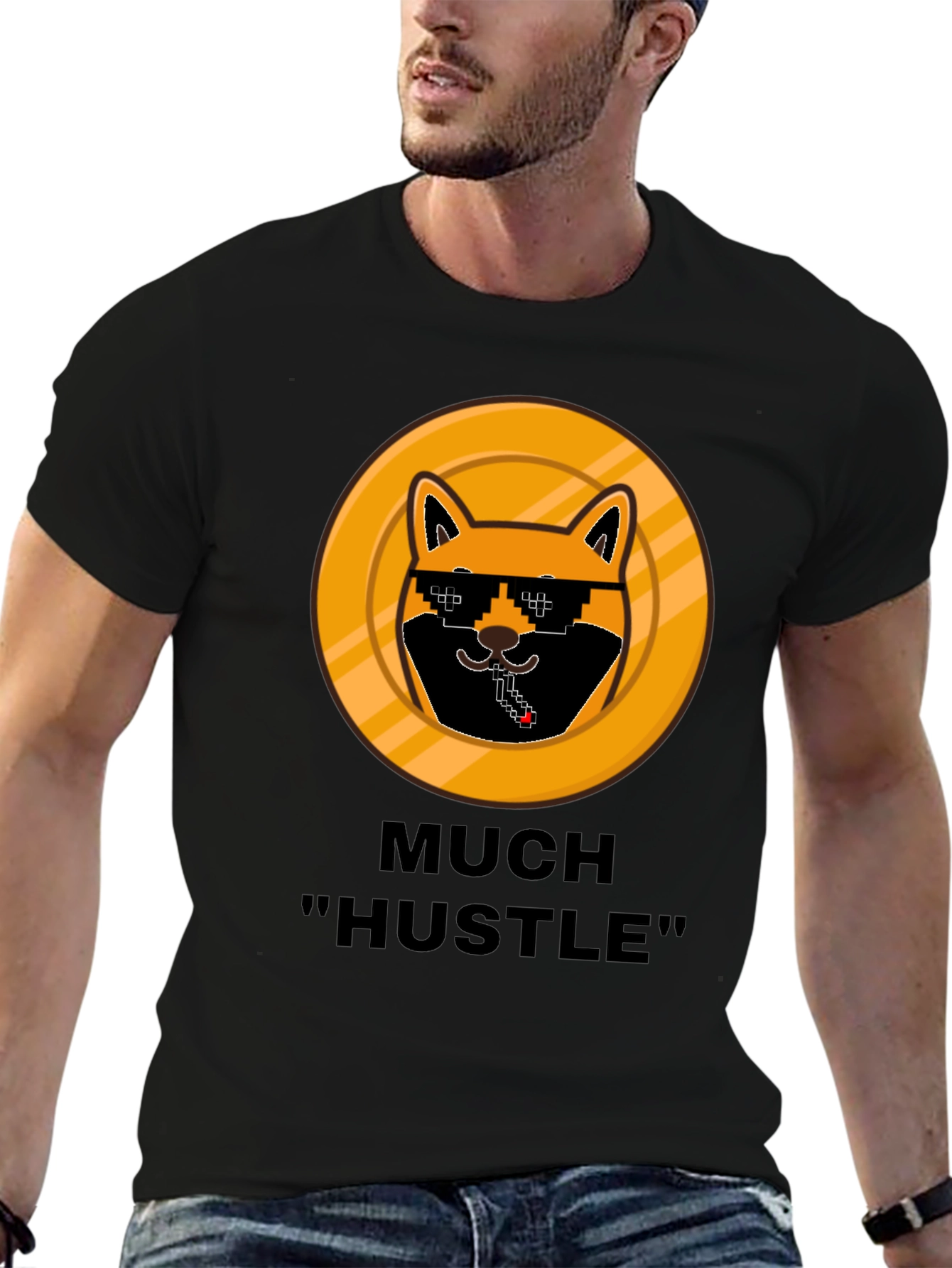 Much Hustle Shiba T-Shirt