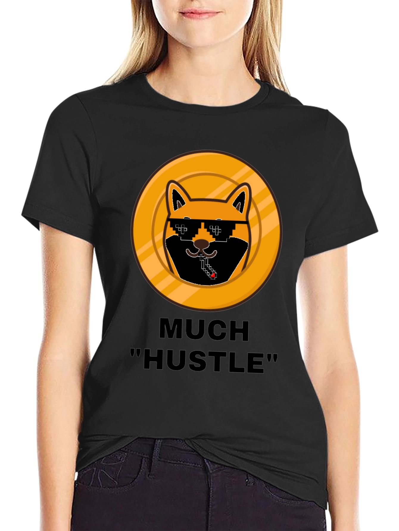 Much Hustle Shiba T-Shirt