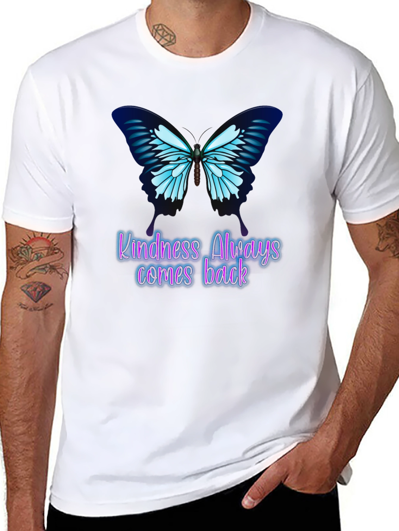 Kindness Butterfly Graphic Tee - Always Comes Back