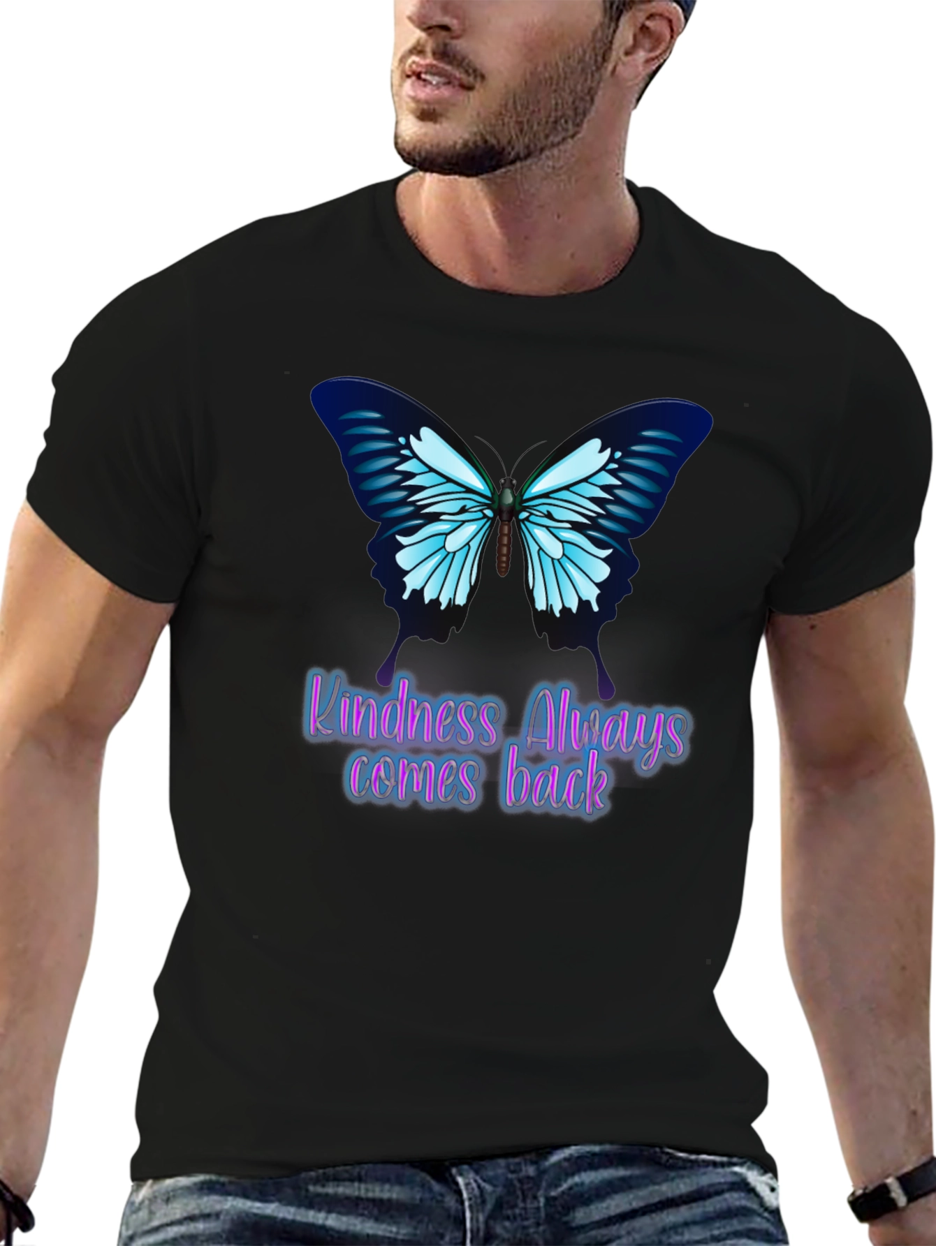 Kindness Butterfly Graphic Tee - Always Comes Back