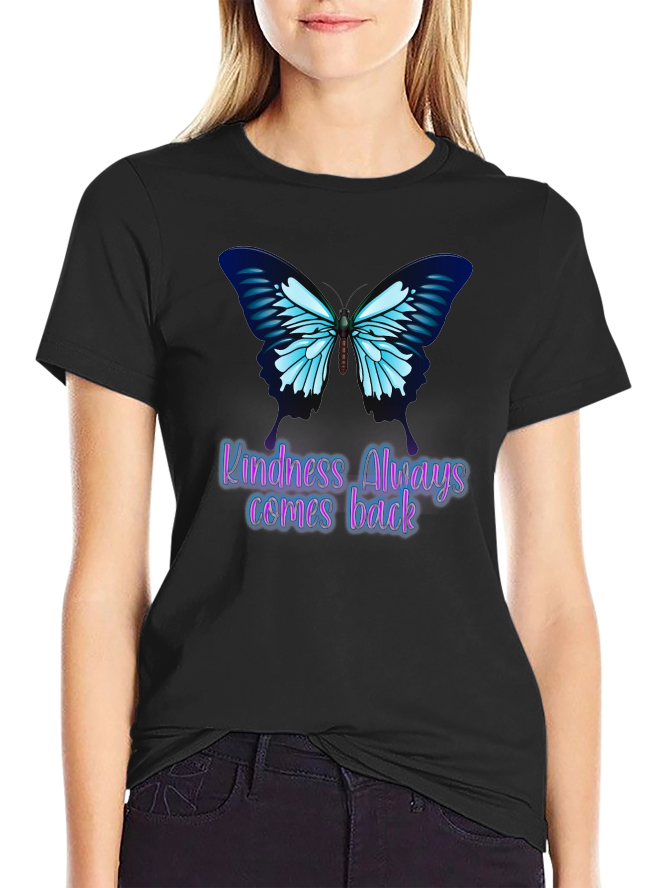 Kindness Butterfly Graphic Tee - Always Comes Back