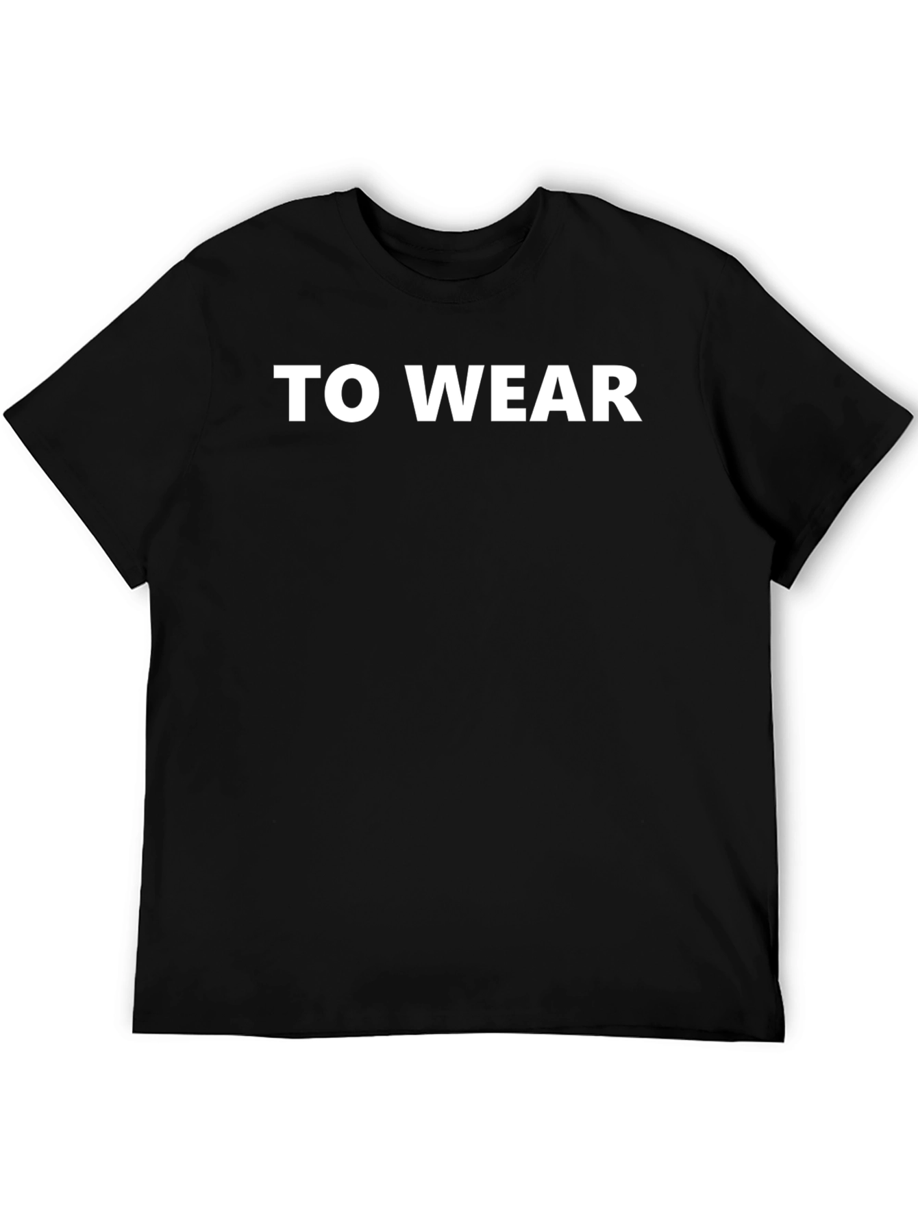 Mens To Wear Black Graphic T-Shirt