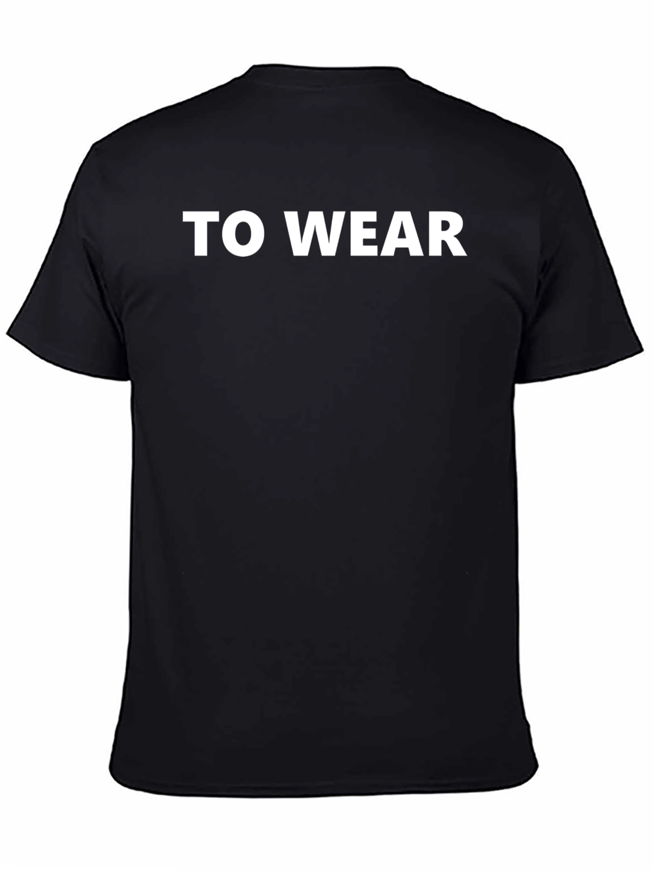 Mens To Wear Black Graphic T-Shirt
