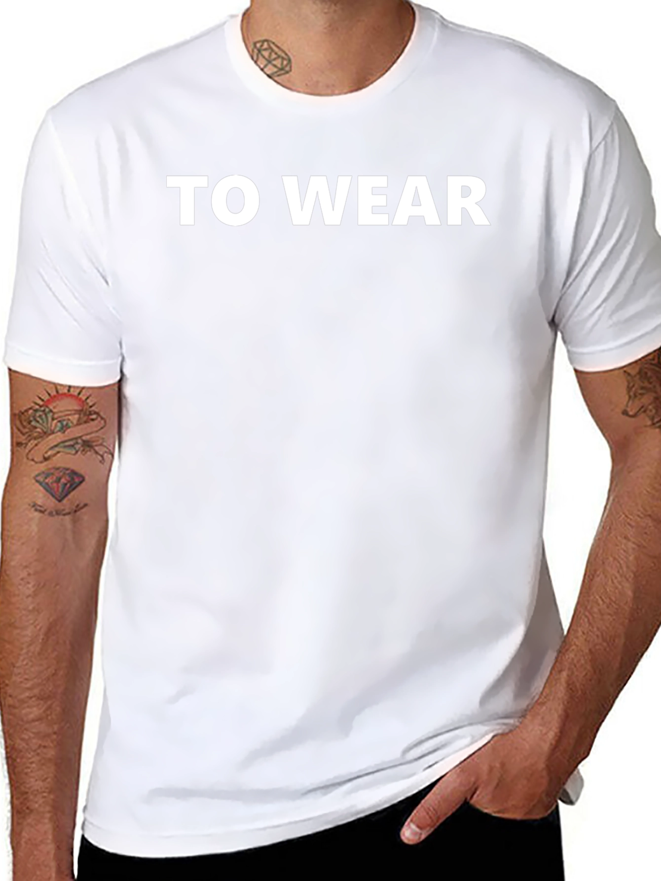 Mens To Wear Black Graphic T-Shirt