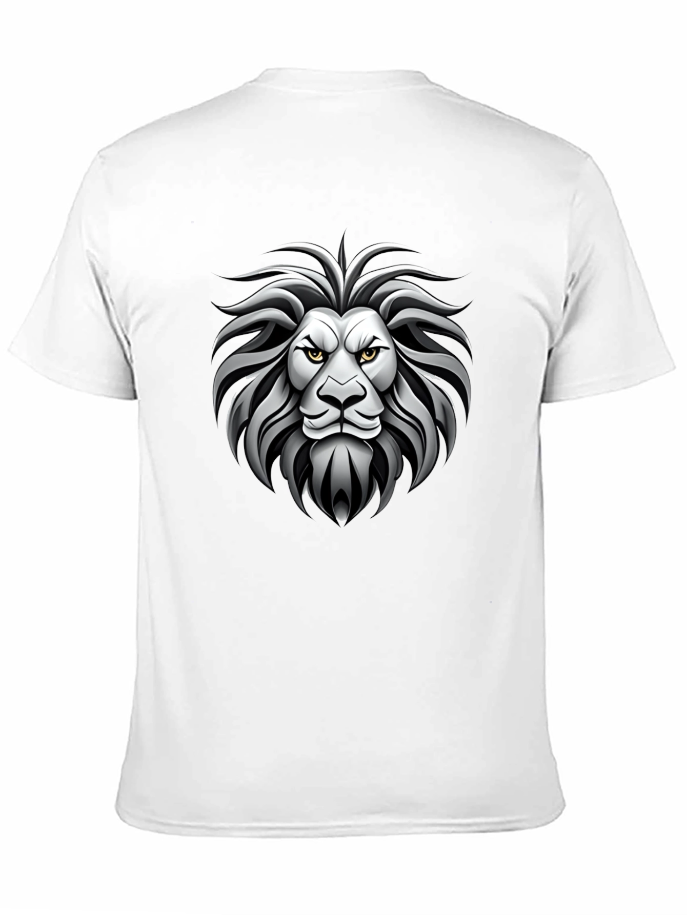 Lion Head Graphic Black T-Shirt