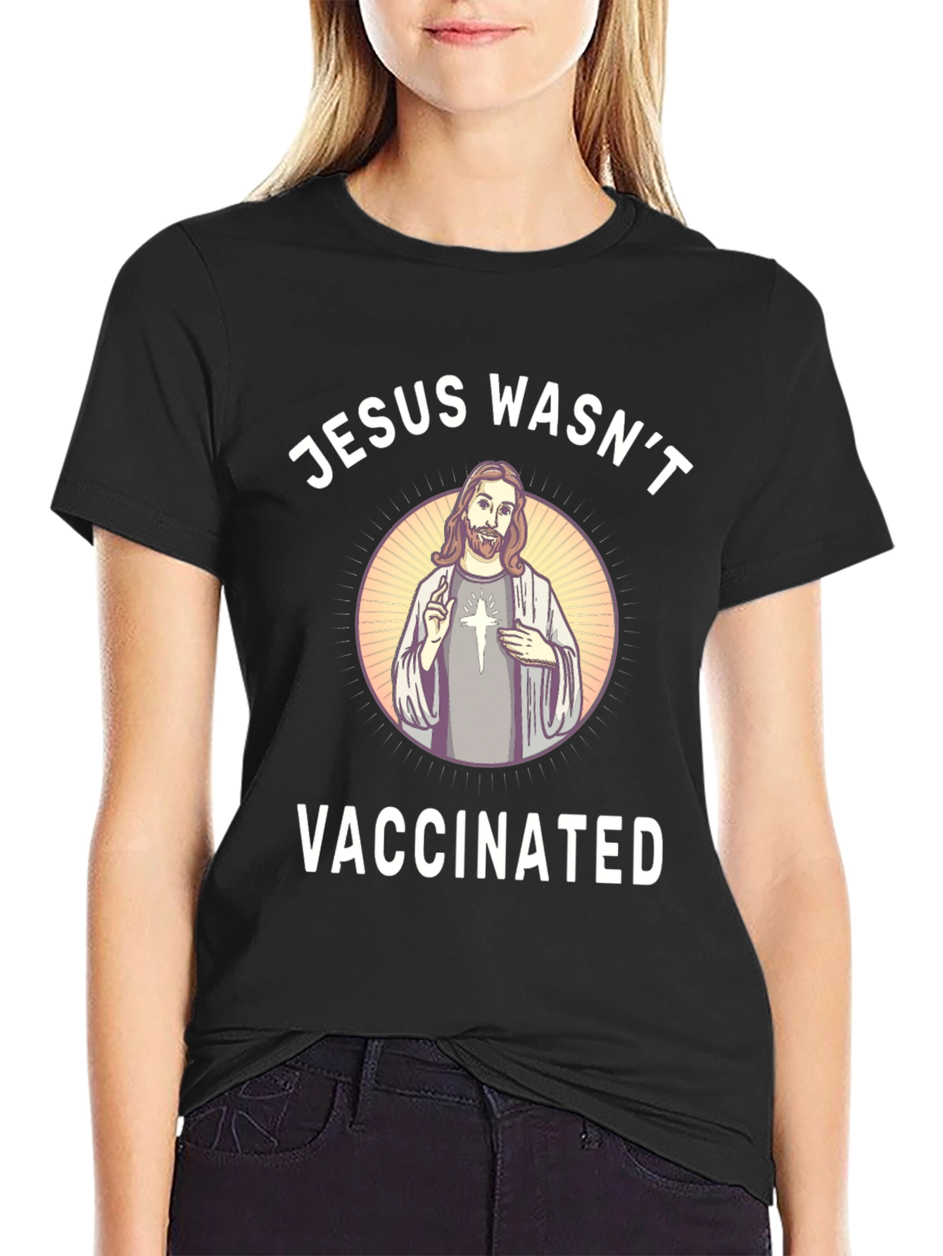 Jesus Wasnt Vaccinated Graphic Tee