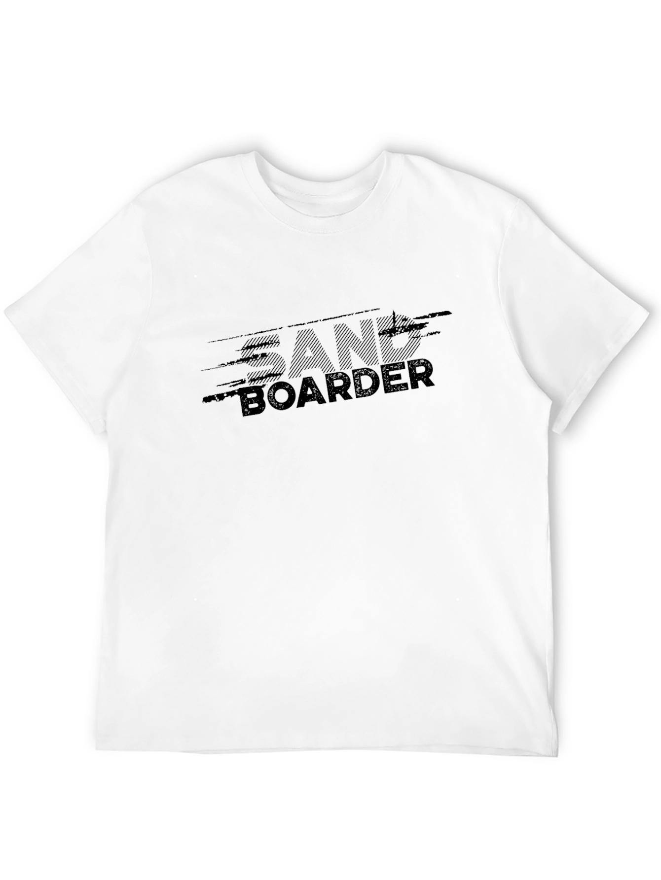 Sand Boarder Black Graphic Tee Shirt