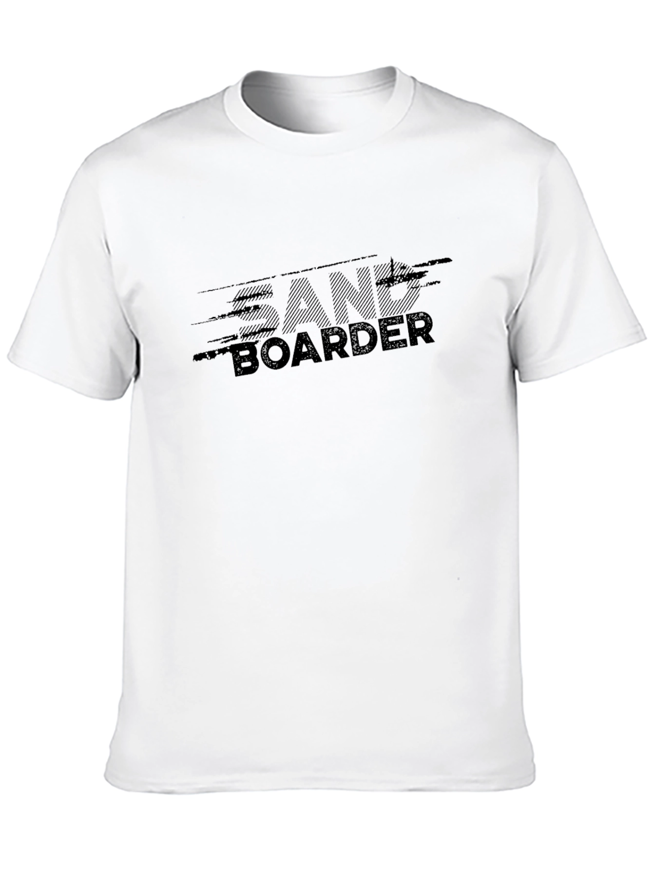 Sand Boarder Black Graphic Tee Shirt