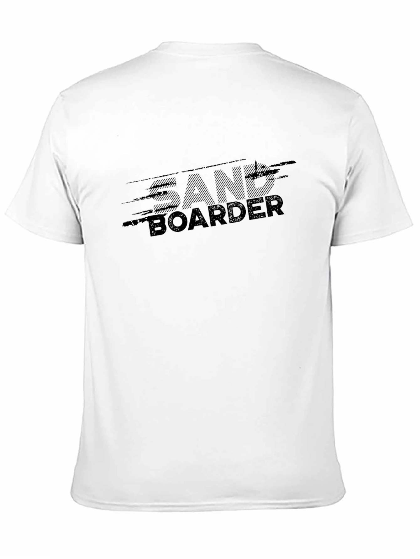 Sand Boarder Black Graphic Tee Shirt