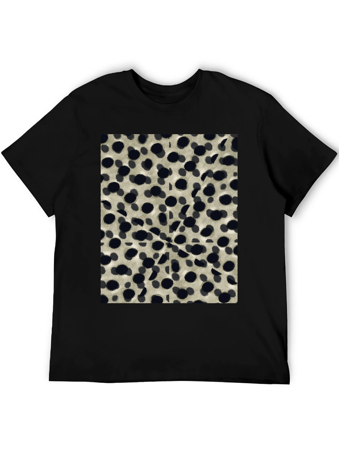 Abstract Dotted Black T-Shirt