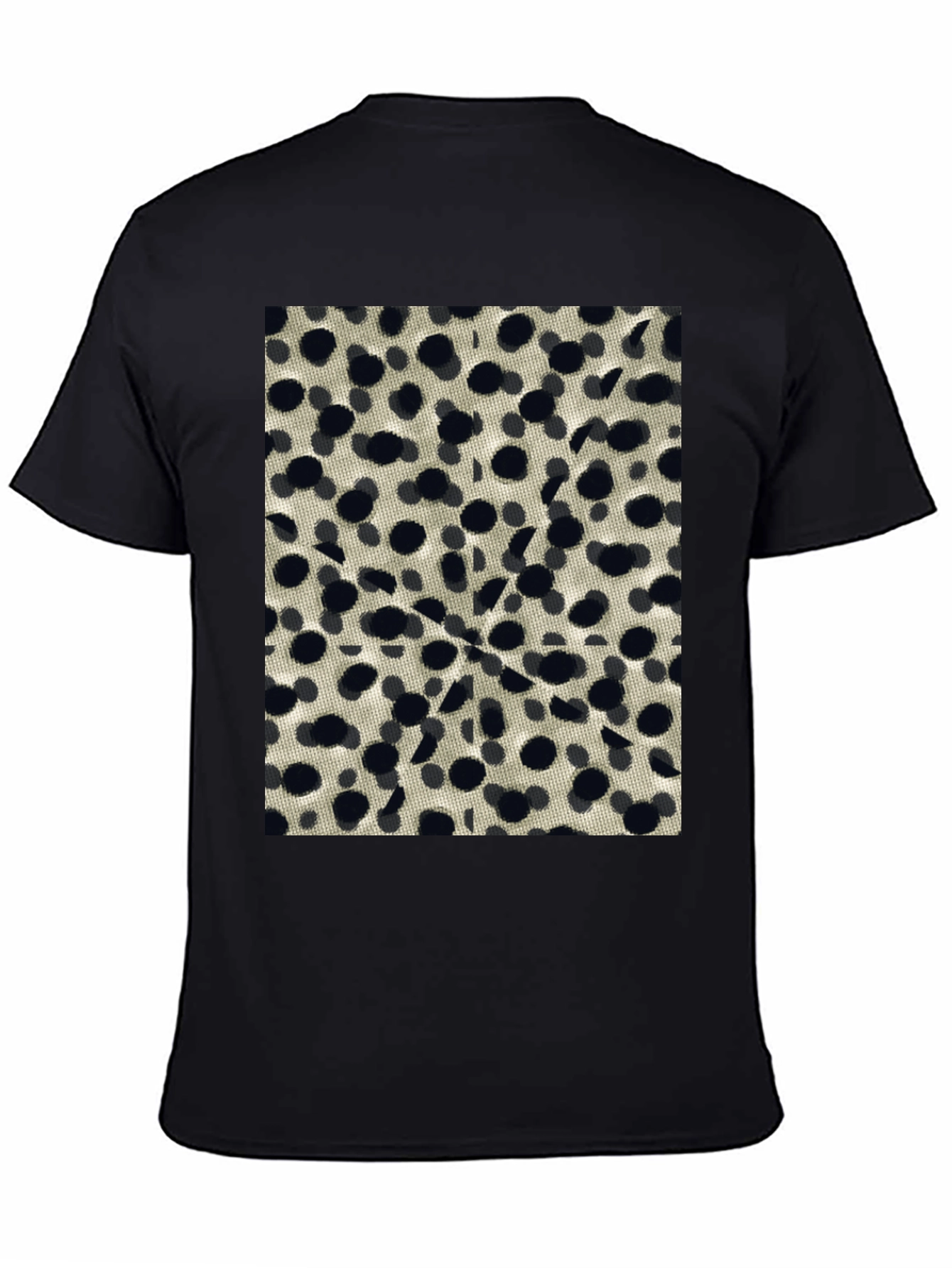 Abstract Dotted Black T-Shirt