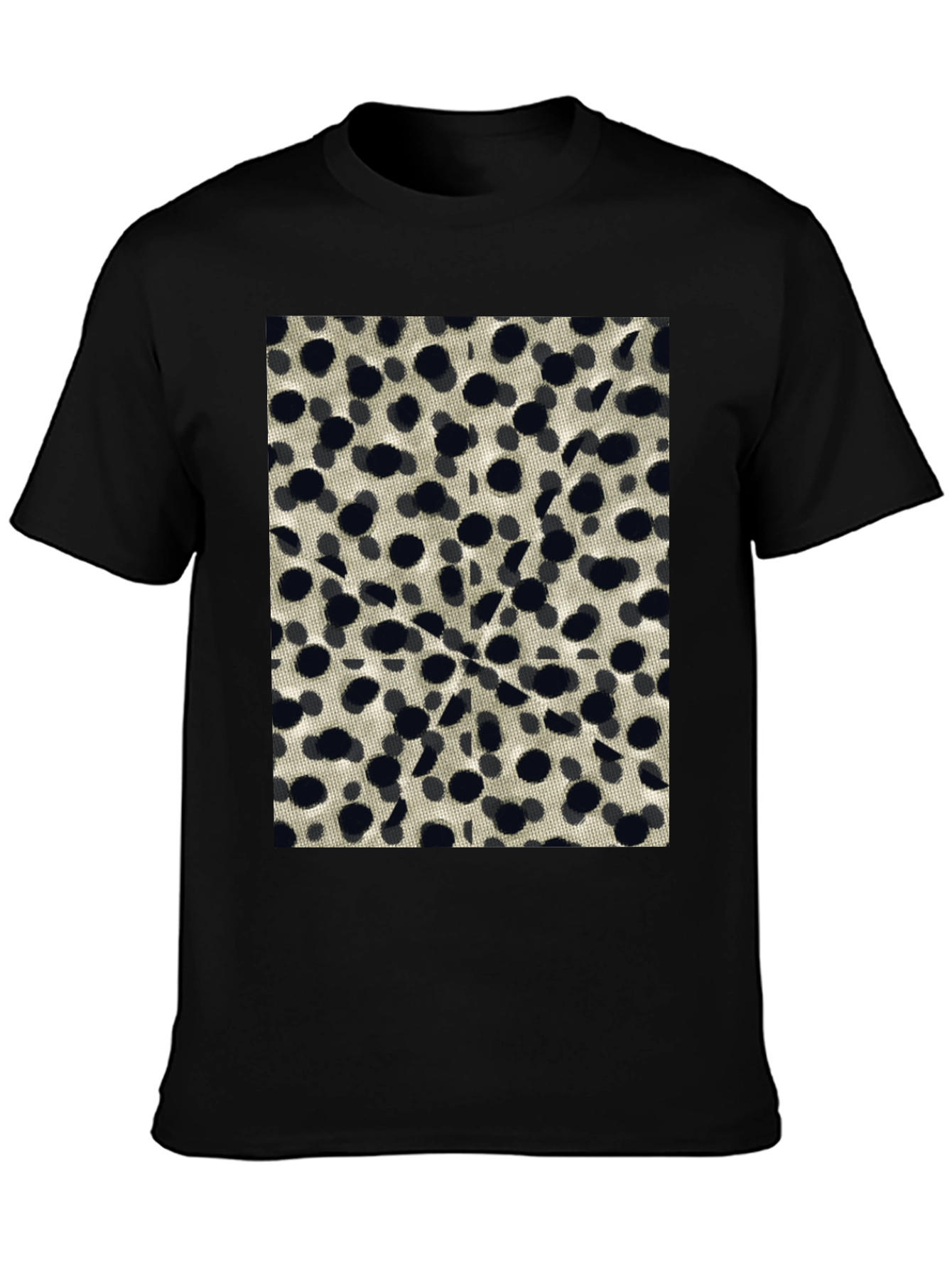 Abstract Dotted Black T-Shirt