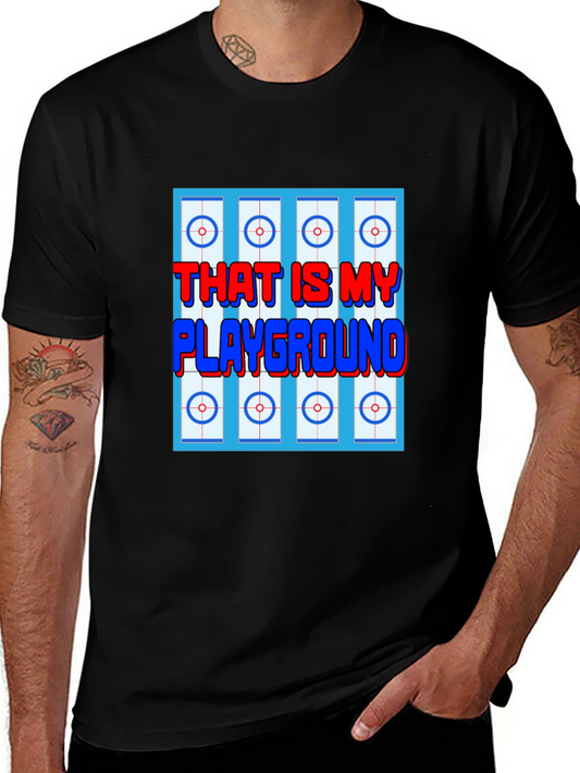 Curling Playground Graphic T-Shirt