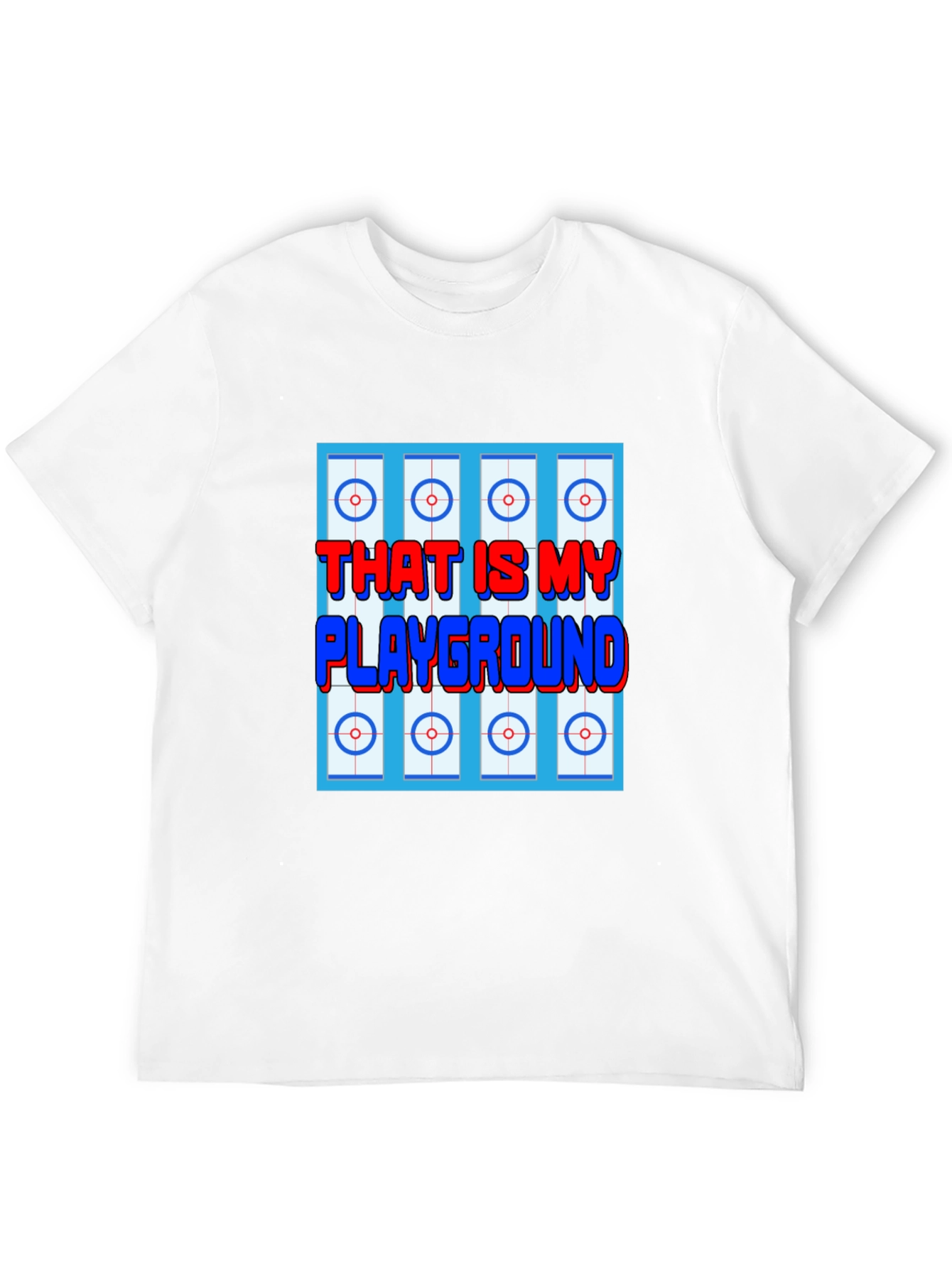 Curling Playground Graphic T-Shirt