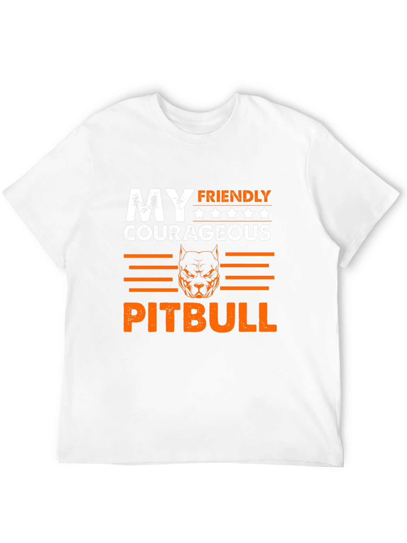 My Friendly Courageous Pitbull T-Shirt