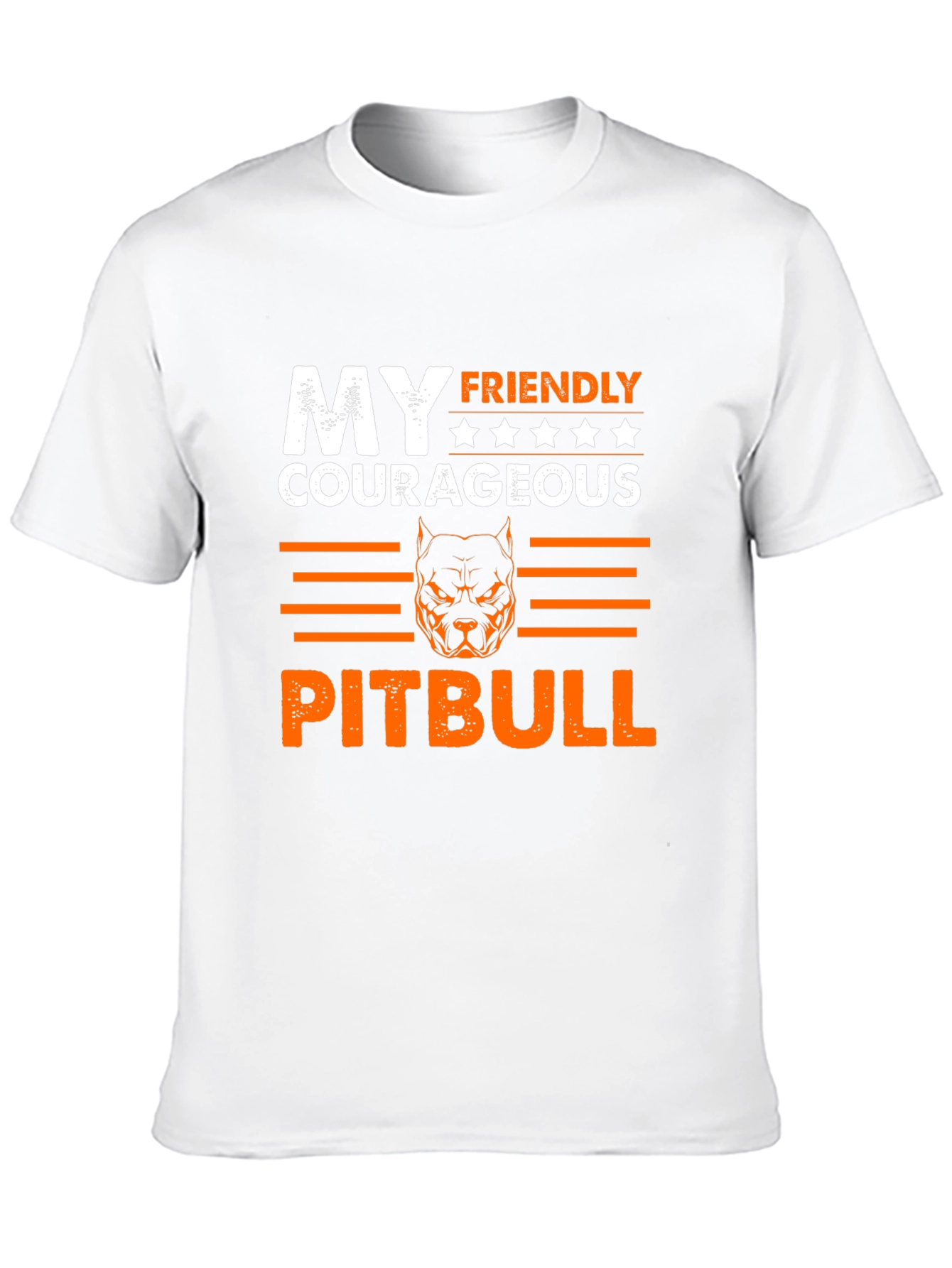 My Friendly Courageous Pitbull T-Shirt